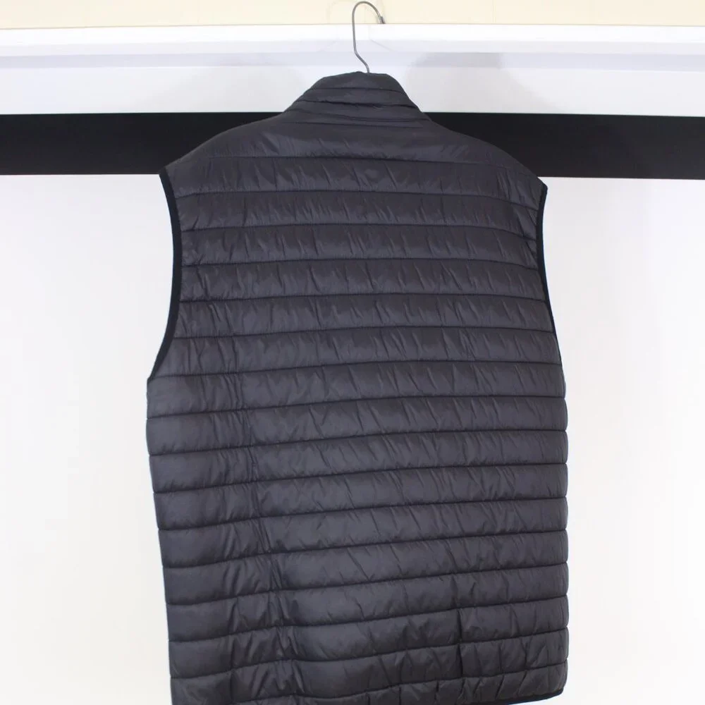 Zara Men’s Black Puffer Vest‎ Size L Lightweight Quilted